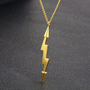 Stainless Steel Lightning Minimalism Necklace