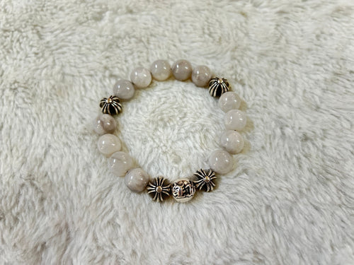 925 silver bracelet Croc 510M pearl women's Chinese wind trend bracelet
