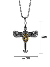Load image into Gallery viewer, Stainless Steel Eagle Cross Trend Necklace