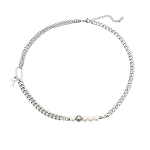 Stainless Steel Cross Splicing Cross Neckalce