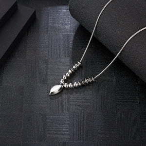 Stainless Steel Geometry Beaded Trend Fashion Necklace