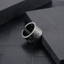 Load image into Gallery viewer, Stainless Steel Cartoon Graffiti Smiling Face Trend Ring