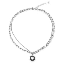 Load image into Gallery viewer, Stainless Steel Irregular Geometry Smiley Face Fashion Pendant Necklace