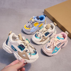 Girls' sports shoes Spring and autumn new baby net surface breathable casual shoes boy daddy shoes children single shoe tide