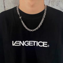 Load image into Gallery viewer, Stainless Steel Cross Trend Hip Hop Fashion Necklace