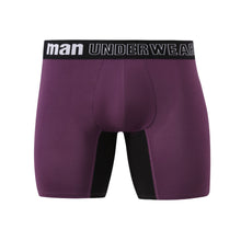 Load image into Gallery viewer, Men&#39;s bamboo fiber color long underwear men&#39;s thin sports breathable mid-waist loose boxers summer