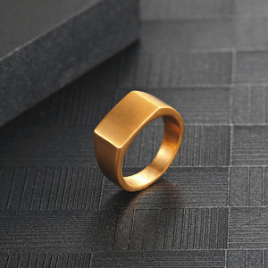 Stainless Steel European And American Minimalism Glossy Ring