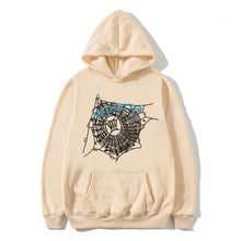 Load image into Gallery viewer, Hip hop hoodie for men and women WUNNA spider web sweatshirt hoodie
