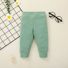 Load image into Gallery viewer, Baby suit new baby solid color jacket crawler two-piece set 2021 summer long sleeve suit for children