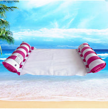 Load image into Gallery viewer, Cross border mesh floating bed inflatable hammock water collapsible back floating bed water inflatable deck chair inflatable floating row