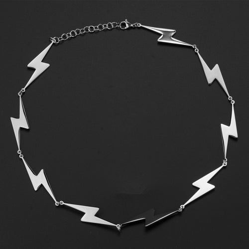 Stainless Steel Lightning Personality Men and Women Necklace
