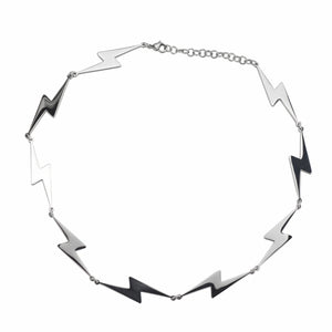 Stainless Steel Lightning Personality Men and Women Necklace