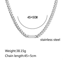 Load image into Gallery viewer, Stainless Steel Cuban Men And Women Trend Chain Necklace