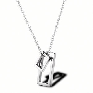 Stainless Steel Geometry Minimalism Pendant Necklace