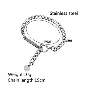 Stainless Steel INS Cool Style Hip Hop Bracelet for Men and Women