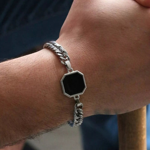Metal geometric blocks personalized heat activated magic bracelets with making pictures