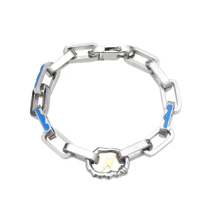 Stainless Steel European and American High-level Hip Hop Lightning Bracelet