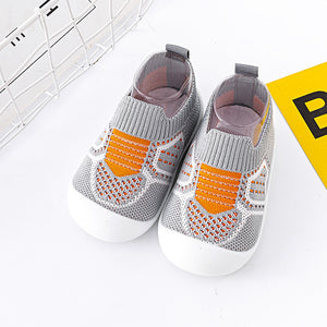 Spring and autumn baby walking shoes non-slip soft soled baby shoes Breathable mesh socks shoes slip-on baby walking shoes