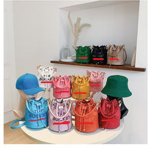 Load image into Gallery viewer, Women&#39;s bag Classic fashion vintage printed et bag drawstring shoulder crossbody bag