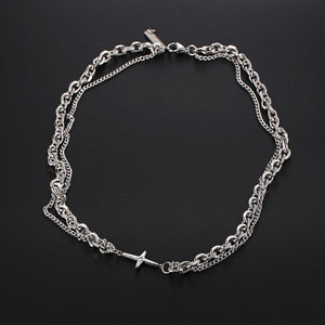 Stainless Steel Cross Trend Hip Hop Fashion Necklace