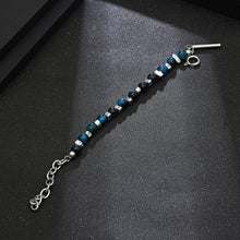 Load image into Gallery viewer, Stainless Steel Blue Natural Stone Bead Splicing Trend Bracelet