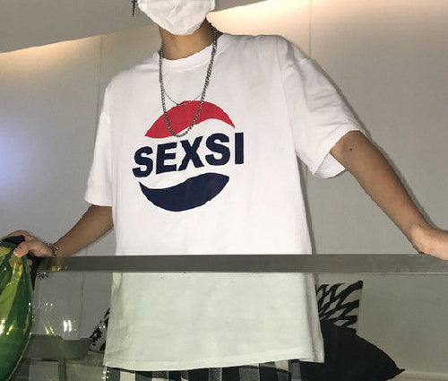 My hero college male and female students anime cartoon crewneck T-shirt short sleeve European size loose leggings foreign trade