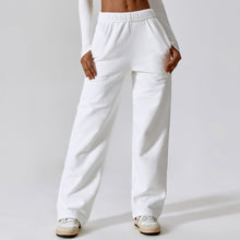 Load image into Gallery viewer, TikTok Flared Leggings waist plus velvet warm loose sports pants straight leg wide leg pants outdoor leisure sports sweatpants female 8188