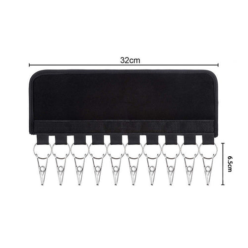 Portable Velcro self-adhesive clip hat clip hat storage rack foldable multi-functional travel simple fabric