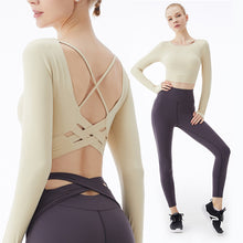 Load image into Gallery viewer, TikTok Autumn and winter new fitness yoga wear women quick dry naked high elastic sportswear breathable long sleeve yoga suit