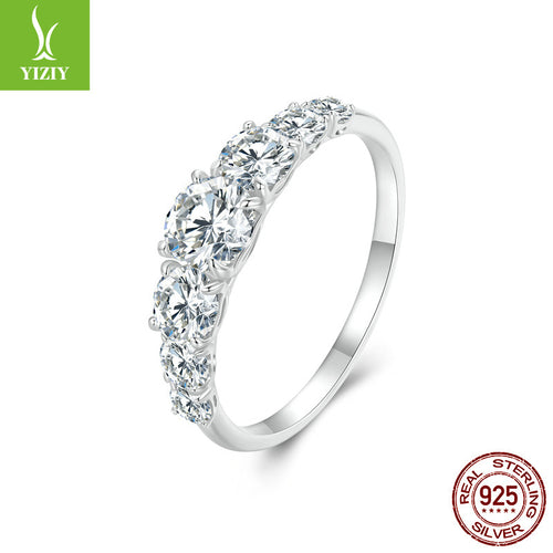Silver Ziyun new proposal classic shine luxury love ring with 925 sterling silver wedding ring