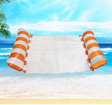 Load image into Gallery viewer, Cross border mesh floating bed inflatable hammock water collapsible back floating bed water inflatable deck chair inflatable floating row