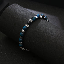 Load image into Gallery viewer, Stainless Steel Blue Natural Stone Bead Splicing Trend Bracelet