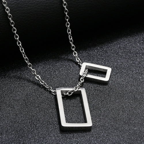 Stainless Steel Geometry Minimalism Pendant Necklace
