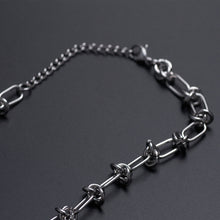 Load image into Gallery viewer, Stainless Steel INS Style Hip Hop Knot Necklace