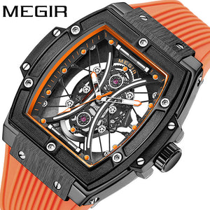 megir Men's Watch Fashion Square glow-in-the-dark Sports Watch men 8109