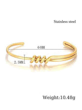 Load image into Gallery viewer, Stainless Steel European and American Fashion Geometric C-shaped Wrapped Knot Bracelet