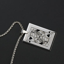 Load image into Gallery viewer, Creative Design Poker Heart K Stainless Steel Pendant Necklace