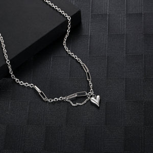 Stainless Steel Love Splicing Fashion Necklace