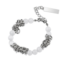 Load image into Gallery viewer, Stainless Steel Cat&#39;s Eye Stone Knot Trend Bracelet