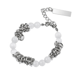 Stainless Steel Cat's Eye Stone Knot Trend Bracelet