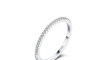 Load image into Gallery viewer, Modian s925 sterling silver simple row diamond ring women light luxury fashion cold wind zircon ring fine ring hand jewelry