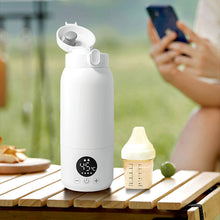 Load image into Gallery viewer, Home milk warmer Baby outdoor electric portable thermostatic cup Milk warmer Outside thermos cup Milk mixer Cream cup