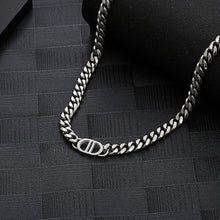 Load image into Gallery viewer, Stainless Steel Letter spliced Cuban Trend Chain Neckalce