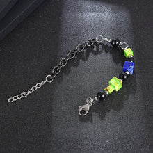 Load image into Gallery viewer, Stainless Steel Retro Three-dimensional Square Pearl Bracelet