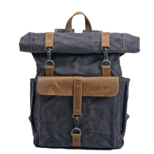 Outdoor leisure computer backpack men's and women's sports backpack large capacity retro hiking mountain travel bag