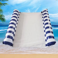 Load image into Gallery viewer, Cross border mesh floating bed inflatable hammock water collapsible back floating bed water inflatable deck chair inflatable floating row