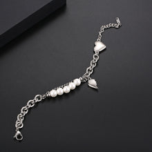 Load image into Gallery viewer, Stainless Steel Love Aritificial Pearls Fashion Bracelet