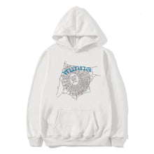 Load image into Gallery viewer, Hip hop hoodie for men and women WUNNA spider web sweatshirt hoodie