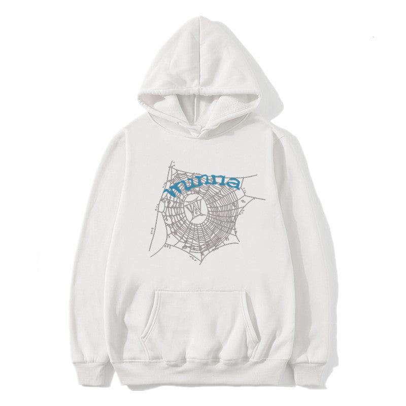 Hip hop hoodie for men and women WUNNA spider web sweatshirt hoodie