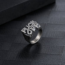 Load image into Gallery viewer, Stainless Steel FUCK OFF  Ring
